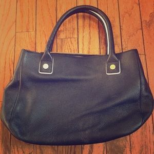 Navy blue leather Talbots purse